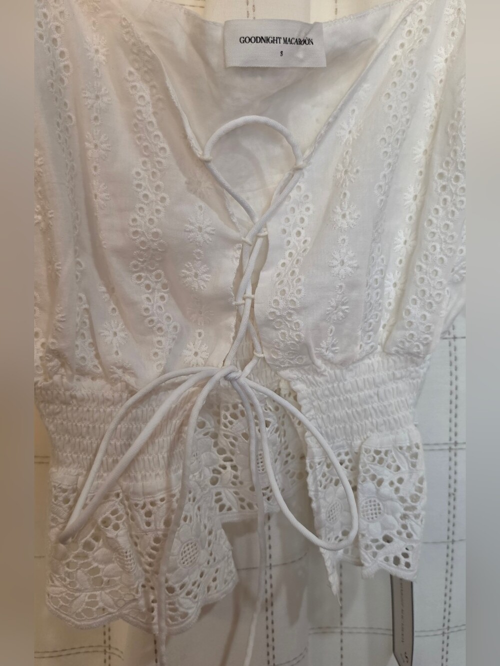 Goodnight Macaroon Eyelet Lace Top - Picture 5 of 7